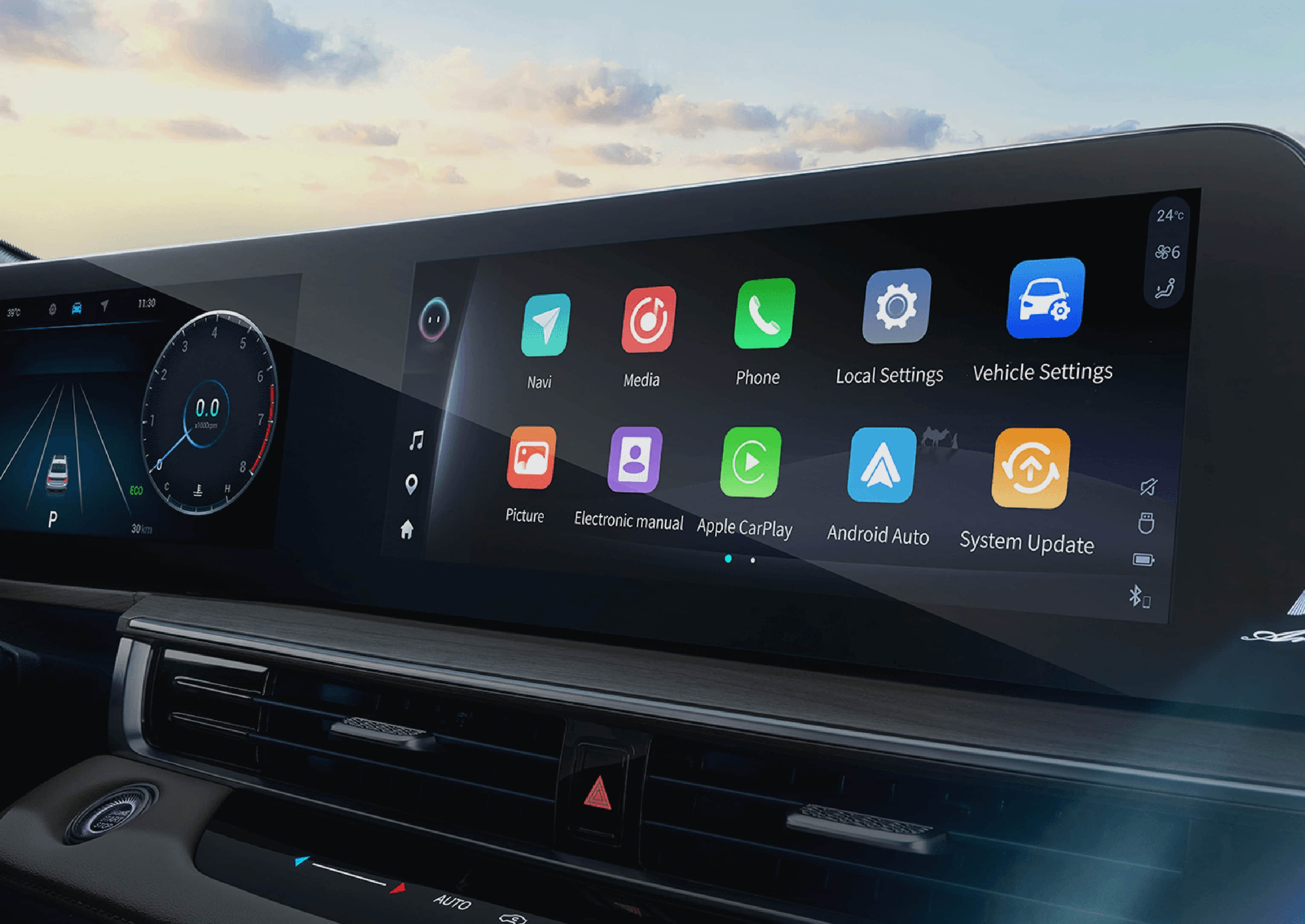 3 Driving Modes: Eco, Normal, Sport