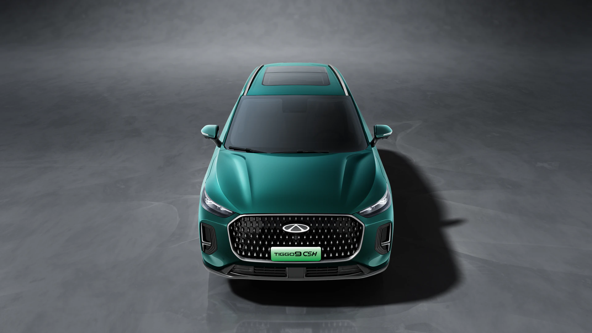 Stereoscopic diamond-shaped embossed grille